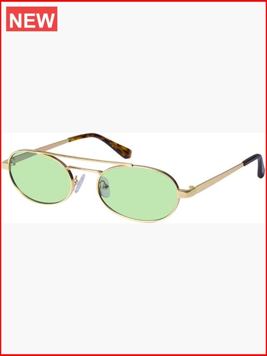 Retro Oval Metal Sunglasses UV400 Protection